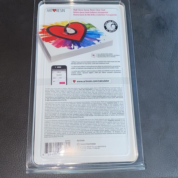 Art❤️Resin Hugh Gloss Epoxy Resin Clear Coat Arts Crafts Decorations Decor - Picture 3 of 3